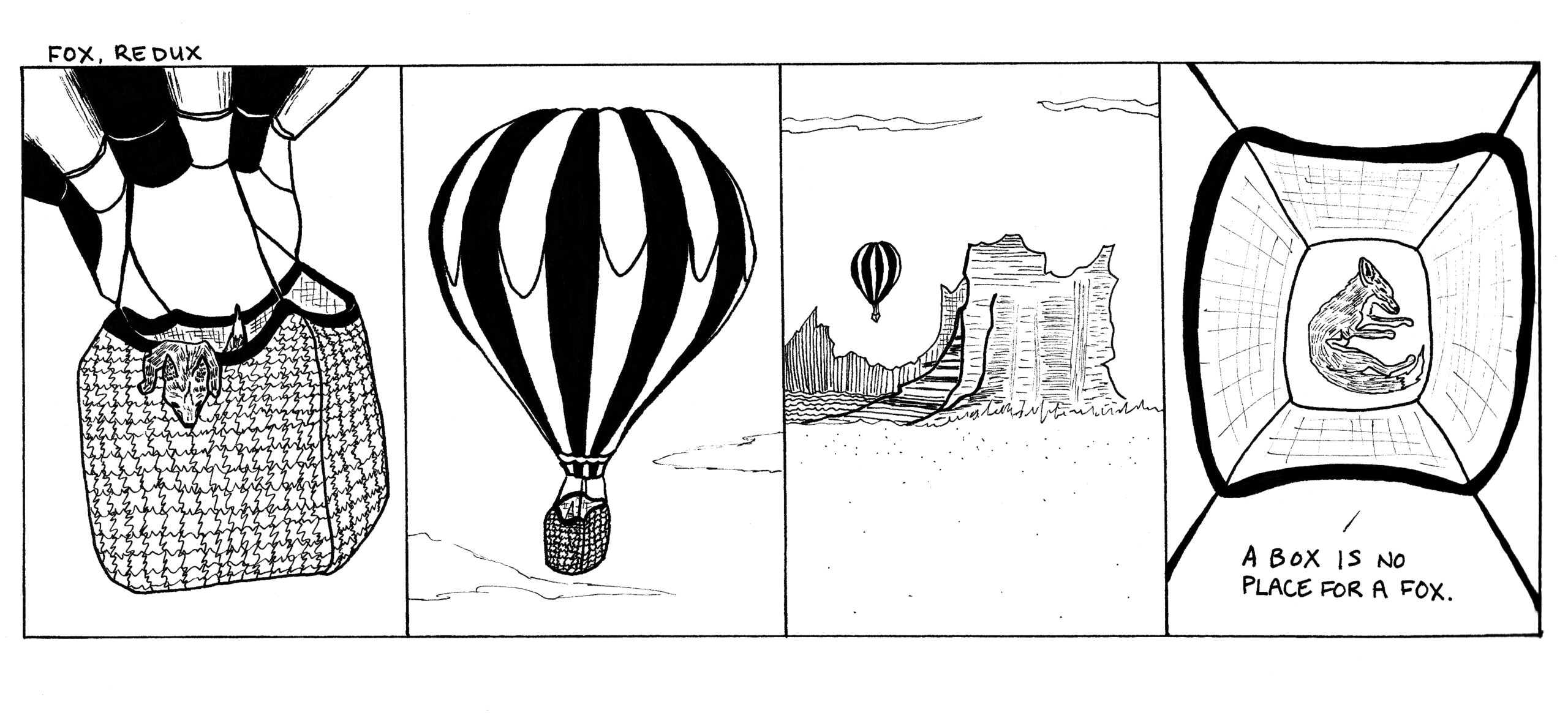 Even in a hot air balloon he continues to be sleepy